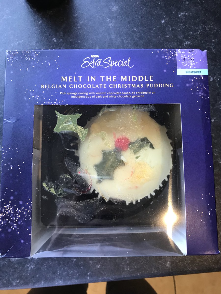 SuzDowzer's tweet photo. @AsdaServiceTeam please can I request a refund for a dessert that has been delivered bashed in the box? There is no option on my account to place a request as it says the order is still out for delivery.  Thanks. https://t.co/K1refdaSCJ