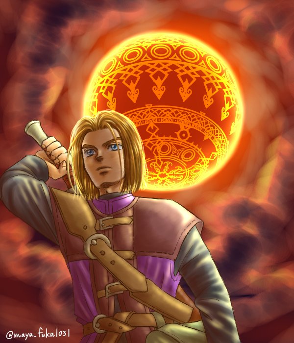 深町マユ Booth始めました 勇者の星を背に 模様をトレースするの楽しかった Dq11