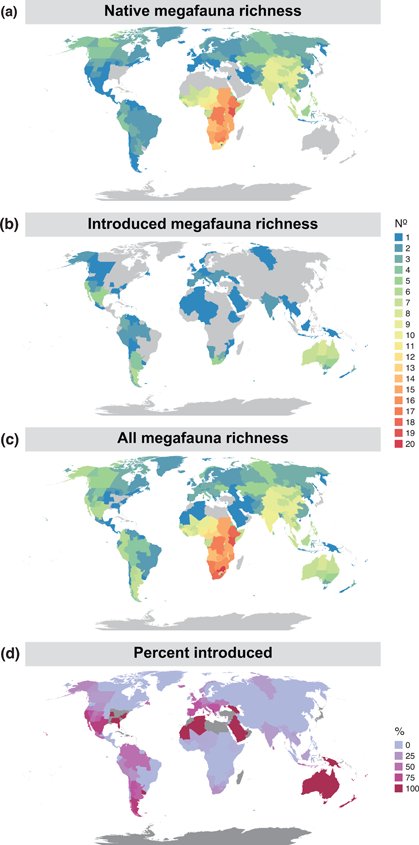 Introduced #megafauna are rewilding the #Anthropocene onlinelibrary.wiley.com/doi/10.1111/ec… #rewilding