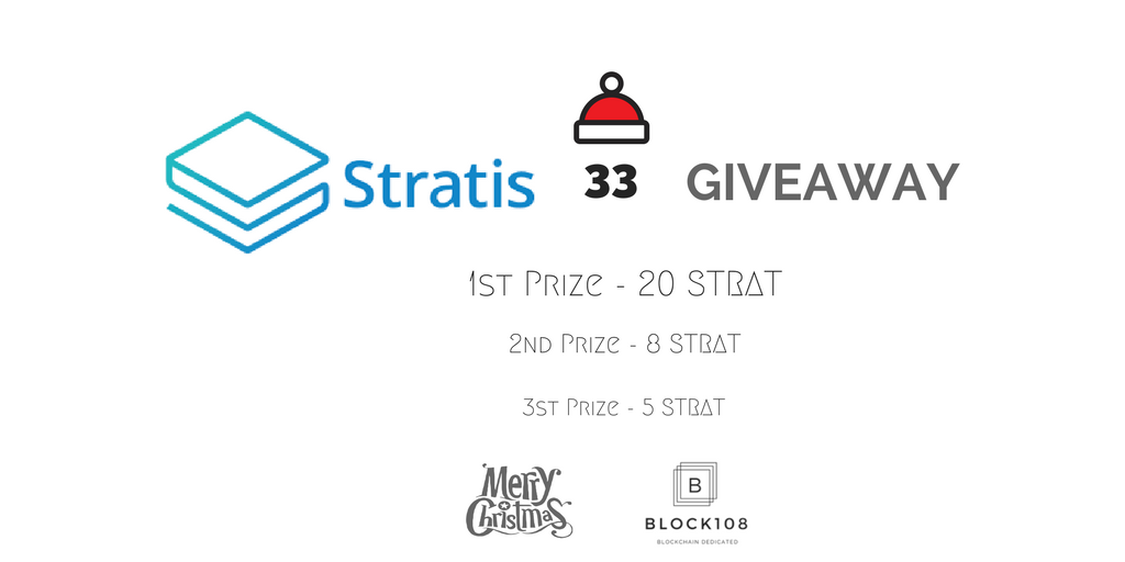 BlockI08's tweet photo. #Stratis Christmas Giveaway 🎉🎉🎉 - $STRAT Price Prediction!!!
What will be the Stratis price in Satoshi on the 30th Dec 11:00PM London!
1. Follow @BlockI08 
2. Like &amp; re-tweet this post
3. Make your Stratis price prediction in comment!
4. Entry ends the 26 Dec. 11PM London
... https://t.co/EGKRKzbzNj