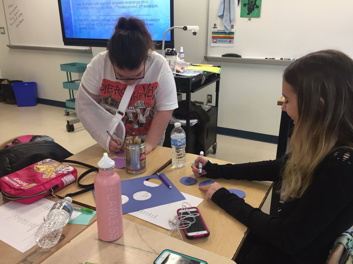 Building triads in root position (aka snowman position) and rearranging them into 1st and 2nd inversions <a href="/shanejensen78/">Dr. Shane Jensen (he/him)</a> <a href="/cohn_amy/">Amy Cohn</a> @CraigTReed_PHS <a href="/PatapscoHSCFA/">Patapsco High School</a>