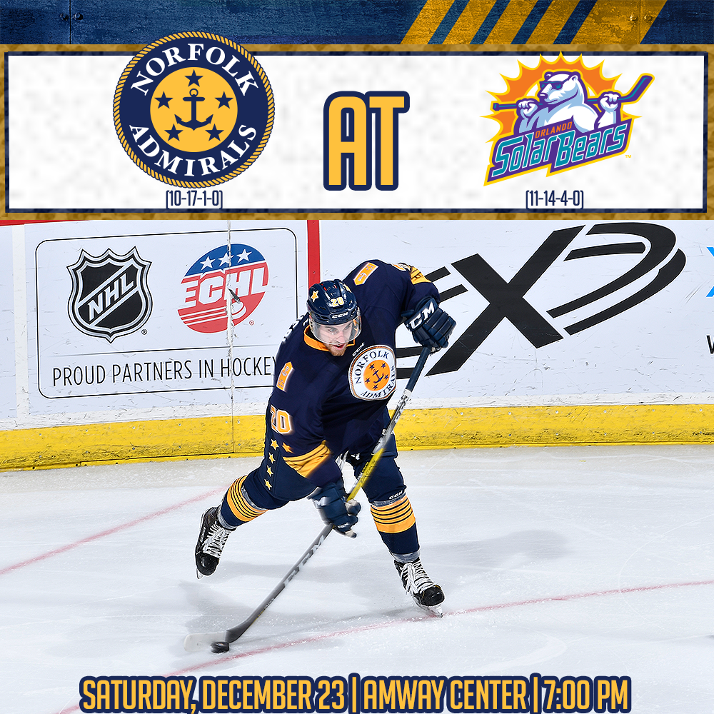 One more go in Orlando before the Holiday Break!

📺 echl.tv      
📻 bit.ly/2yDk1l8