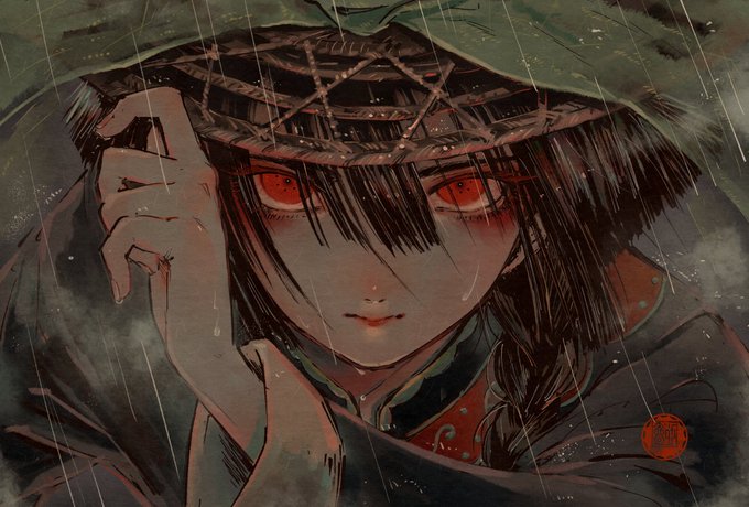 さっき配信で描いてた殺し屋煙管/キキョウオミです 