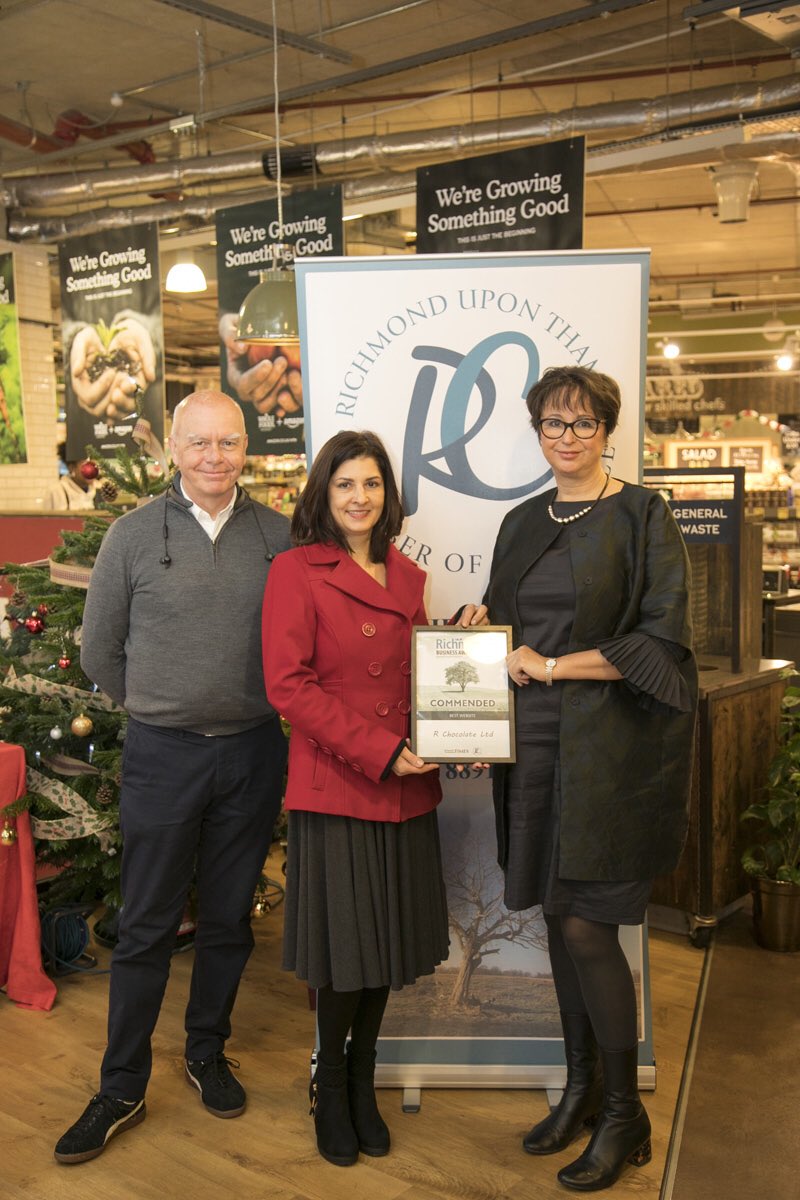 chamberrichmond's tweet photo. Congrats #RChocolateLondon #Commended #BestWebsite #RBA17 @WholeFoodsUK #Richmond - pic #copyright @vickisharpphoto @richmondtimes https://t.co/YSCWPRLJUF