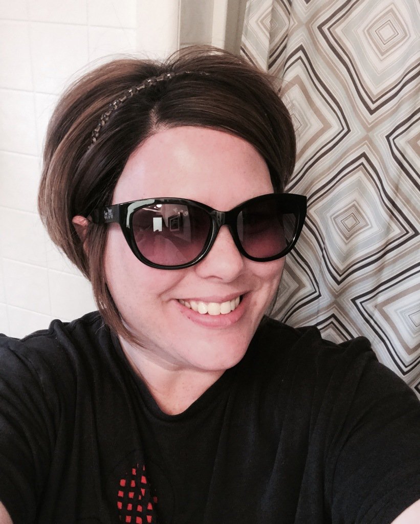 CysterWigs's tweet photo. Heck yes! It is #superwigsaturday and we have another #wigpower - this is client Joleen who says, "I never thought I'd feel good about myself again but wigs have brought back my confidence!" Joleen is wearing Ignite by Jon Renau and some very cool sungla… https://t.co/SC5QkFIchQ https://t.co/dFT38as6YU
