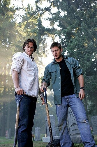 "You know, that whole fake ritual thing, luring Angela into the cemetery? Pretty sharp.""Thanks."(I love when Sam acknowledges how smart Dean is) #TheEpicLoveStoryofSamAndDean  #SamAndDean