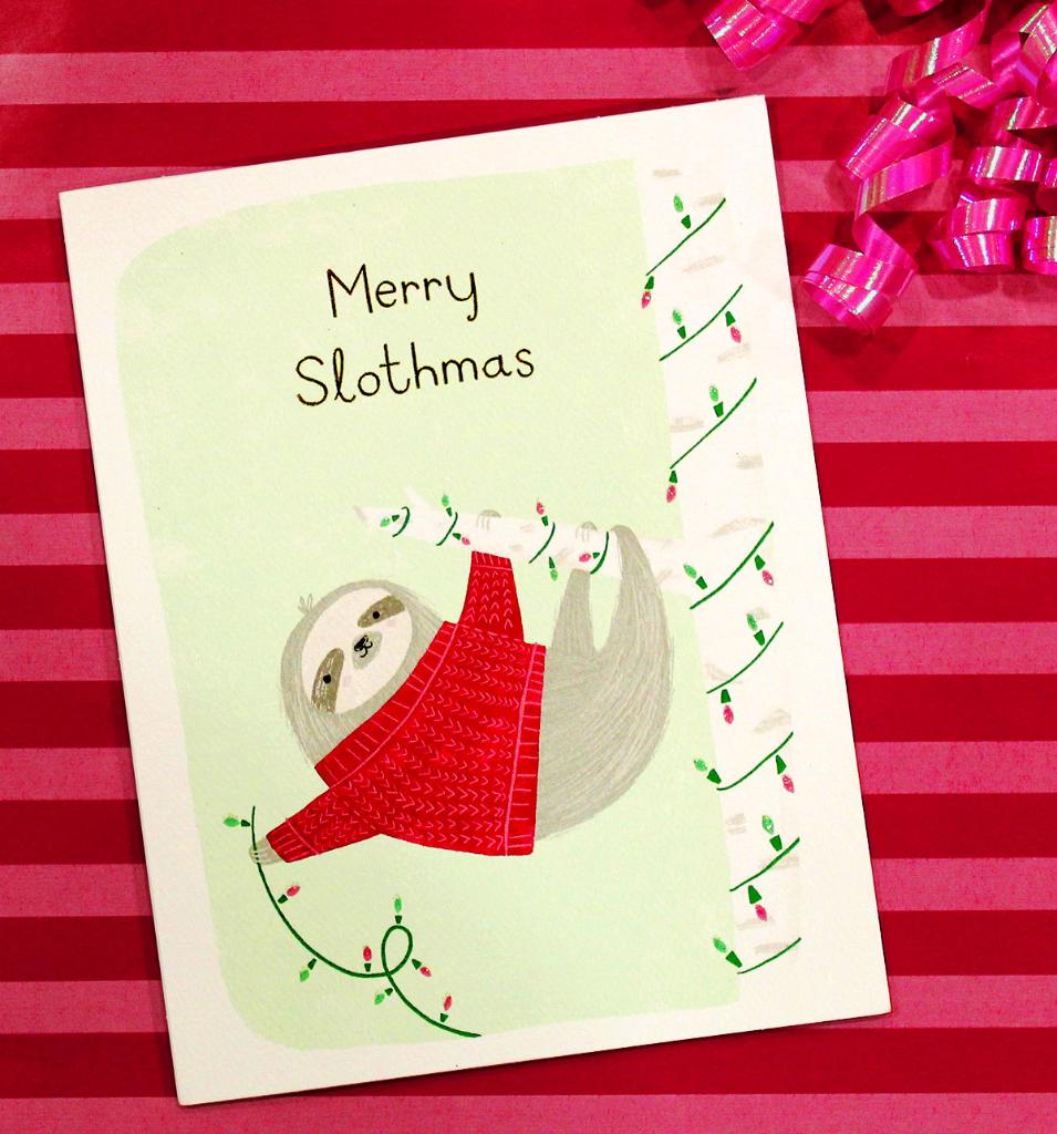 CarltonCards's tweet image. Kick back, relax and enjoy the holidays! Merry #slothmas!