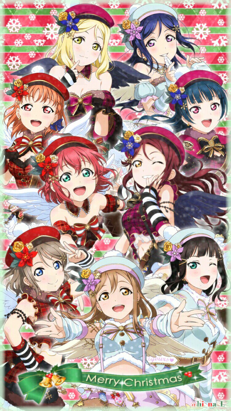 日菜 在 Twitter 上 Merryx Mas クリスマスなのでm S Aqoursの壁紙配布です 保存してくださる方はrt 衣装 M S クリスマス編 Aqours クリスマス編part2 Merrychristmas 私の加工嫌いじゃないよって人rt ラブライブ ラブライブサンシャイン