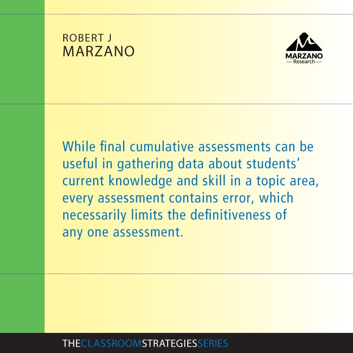 MarzanoResource's tweet photo. A summative score is based on formative scores collected throughout a unit rather than a single final assessment. Read #grading tips: https://t.co/KOk0OtnGei https://t.co/eWi64ovDIL