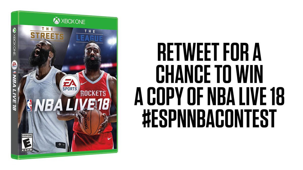 ESPNNBA's tweet photo. We’re celebrating the holidays with @EASPORTS! Retweet this for a chance to win a copy of NBA Live 18. #ESPNNBAContest https://t.co/Oqsf6KSqbv