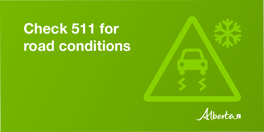 AlbertaAg's tweet image. If you're on the road during the holidays, check or follow @511Alberta for current road conditions. Be safe! 511.alberta.ca