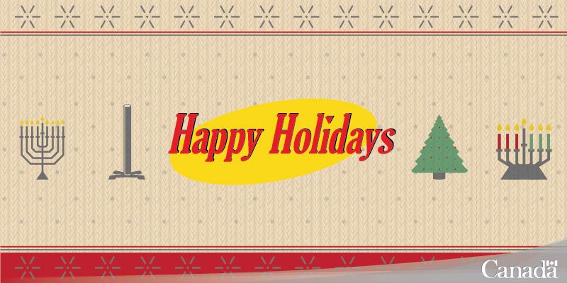 JusticeCanadaEN's tweet photo. Whether it's #Hanukah, #Christmas, #Kwanzaa or #Festivus, the #Charter protects your right to celebrate whichever holiday you choose. https://t.co/ScJZsUvihW