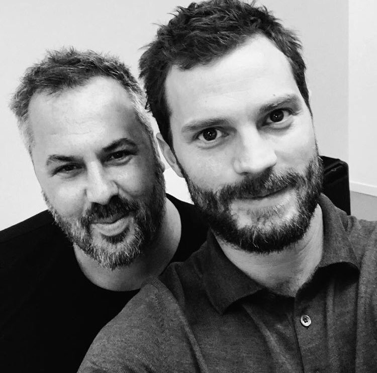 New picture of Jamie via tylerjohnstonhair on IG 

"#JamieDornan it was an absolute pleasure working with you this week #haircutsbytyler @onerepresents <a href="/thewallgroup/">thewallgroup</a>"