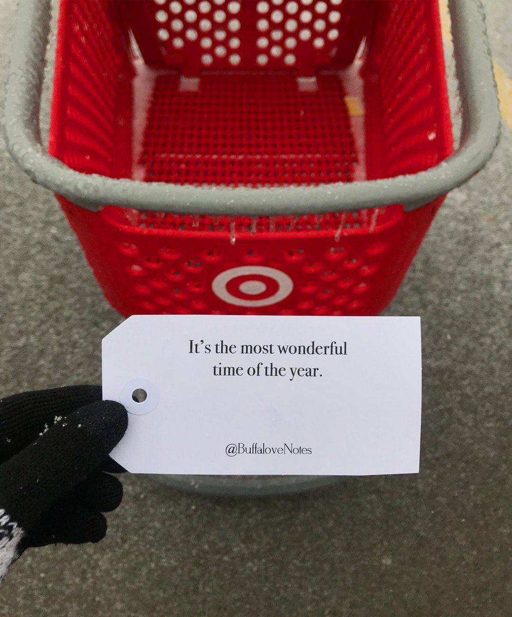 BuffaloveNotes's tweet photo. Note: The holiday spirit is sold out at Target. #BuffaloveNotes https://t.co/7qdczhcia4