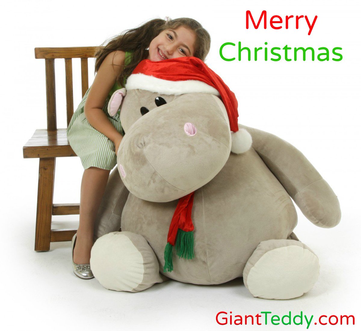 GiantTeddy's tweet photo. Hippo-ing you have a Beary Merry Christmas... get it, because it's one of our Giant Teddy hippo friends - what? That's not good? (I've been into the donuts & eggnog this morning ha-ha-ha-ha! Wheeee!) #badpuns #tooearlyforthis #illbebacklater #ChristmasEveEve https://t.co/UcX62NdhP8