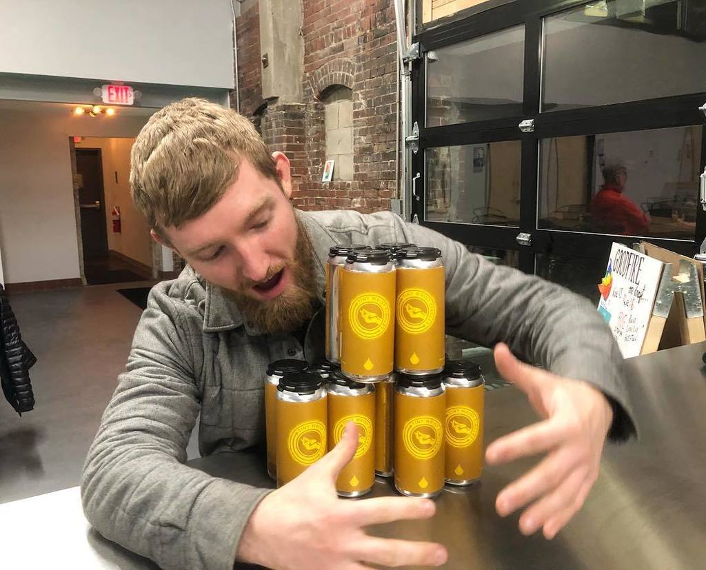 goodfirebrewing's tweet image. Last night, we officially sold out of cans! (@activebeergeek got the final three). Tasting room will still be open starting at noon today and tomorrow. Thank you to all who have supported us this past month. Updates on next can release soon! .
.
.
#goodf… ift.tt/2BGR9Pk