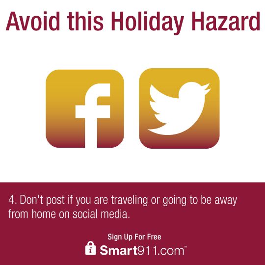 Don’t let a break-in be your #HolidayHazard keep your travels private!
