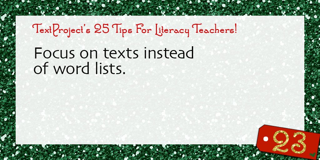 freddyreads's tweet photo. Read more & use word lists less! #TextProject25Tips #nteach #education https://t.co/RalgKML8hT https://t.co/OsMnnWRyXy
