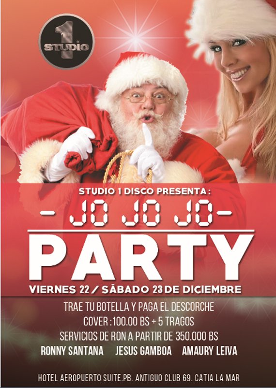 studio1disco's tweet photo. HOY  Sabado 23 de Diciembre ven y disfruta de las mejores rumbas de navidad junto a nosotros, donde traemos para ti:

-) TTB = Trae tu botella + Refresco y paga solo descorche.
-) Promoción en servicio de ron a partir de 350.000 Bs.
-) Cover 100.000 Bs + 5 tragos. https://t.co/e60ZRTvGKq
