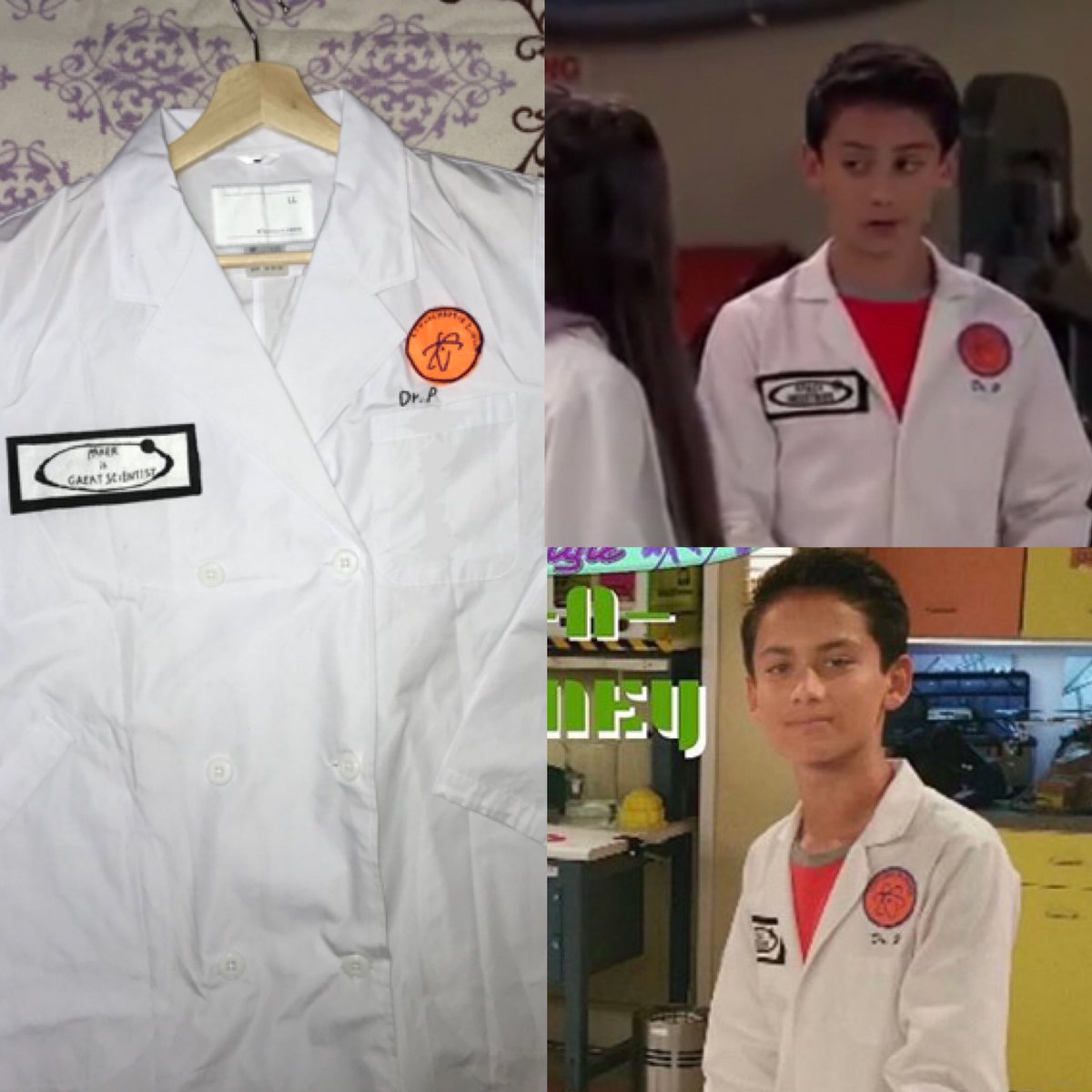 tenzing_sweet's tweet photo. I made😂
Dr.P's Tshirt🔬⚗️💚 and White Robe👨‍🔬
＊ ＠TenzingTrainor
結局作っちゃった😍💚全体的に少し小さいすぎたけど😭Dr.Pへの愛は日に日に増す一方です❤️❤️
#Parkerrooney #tenzingtrainor #livandmaddie https://t.co/d5YYmuYZwA