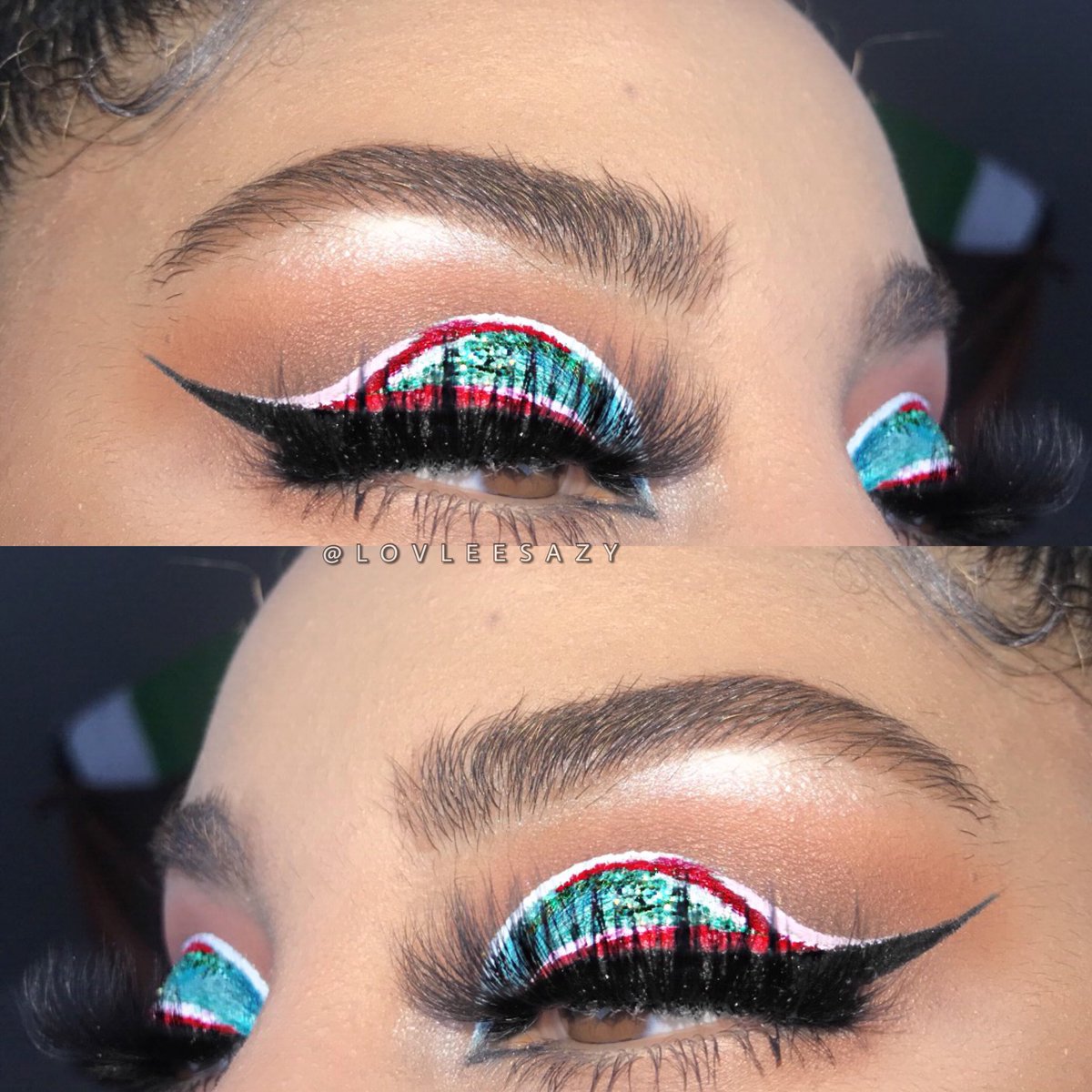Lovleeesazy's tweet photo. Happy holidays babes 🎄wishing a Merry Christmas to you, the #sparklingbabes and your family! 🤩💖
• •
Eyes: @SponjacFR Moroccan eyeshadow palette.
@KikoMilanoUSA precision eyeliner in black.
#kikomilano #sponjac #motd #makeup #tutorial #bloggers https://t.co/ybbn3Qs2nT