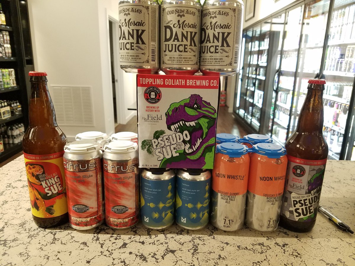 BeeronCentral's tweet photo. Today we got a bunch of amazing hazy beers that everyone loves so much. Stop by soon because they are limited. #kingsue #topplinggoliath #noonwhistlebrewing #hailstormbrewing #oddsidebrewing https://t.co/vvarRZXKz4