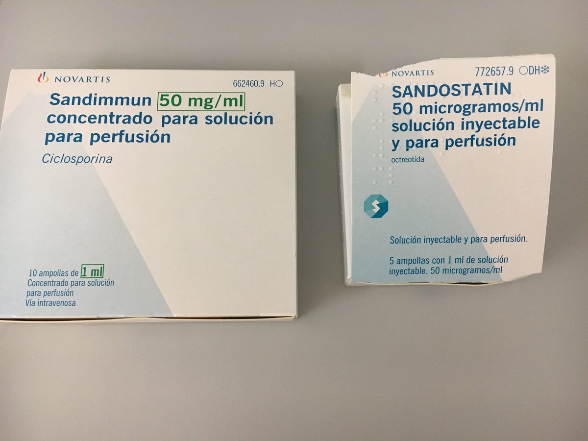 ngsayago's tweet photo. Sandimmun 50 y Sandostatin 50, cajas parecidas, amp aún más. Enviadas equivocadas, han pasado doble check de farmacia:

❗️llenado mal de carro
‼️verificado mal el cajetín 
❌ Enfermero se ha dado cuenta cuando tenía amp ya cargada 🙏🏼

#stoperroresmed
#isoapariencia
#SegPac https://t.co/VaMiGy3gIq