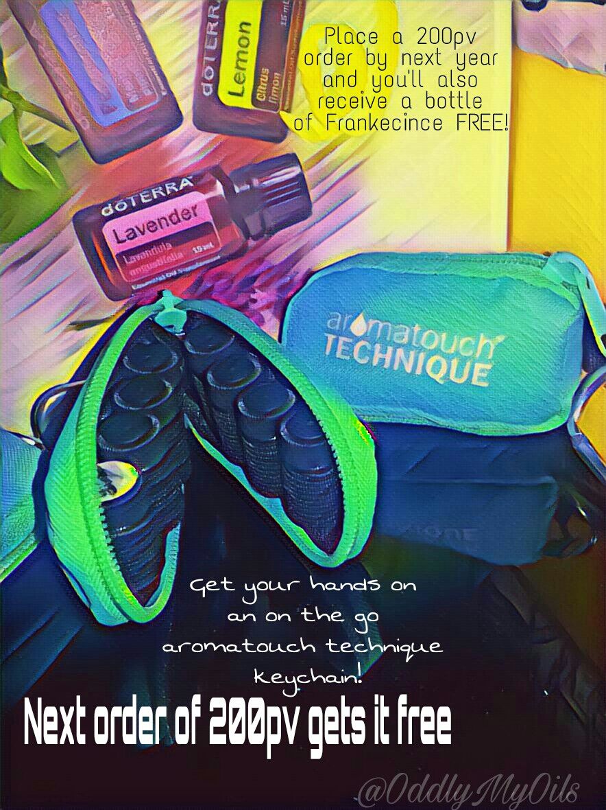 OddlyMyOil's tweet photo. When you place an order of 200pv You get a bottle of Frankecience FREE! (A 93$ value) 

Ill also throw send you an aromatouch technique keychain! Perfect for on the go use!

PM me for details about this offer! https://t.co/PL3fbrpUgt