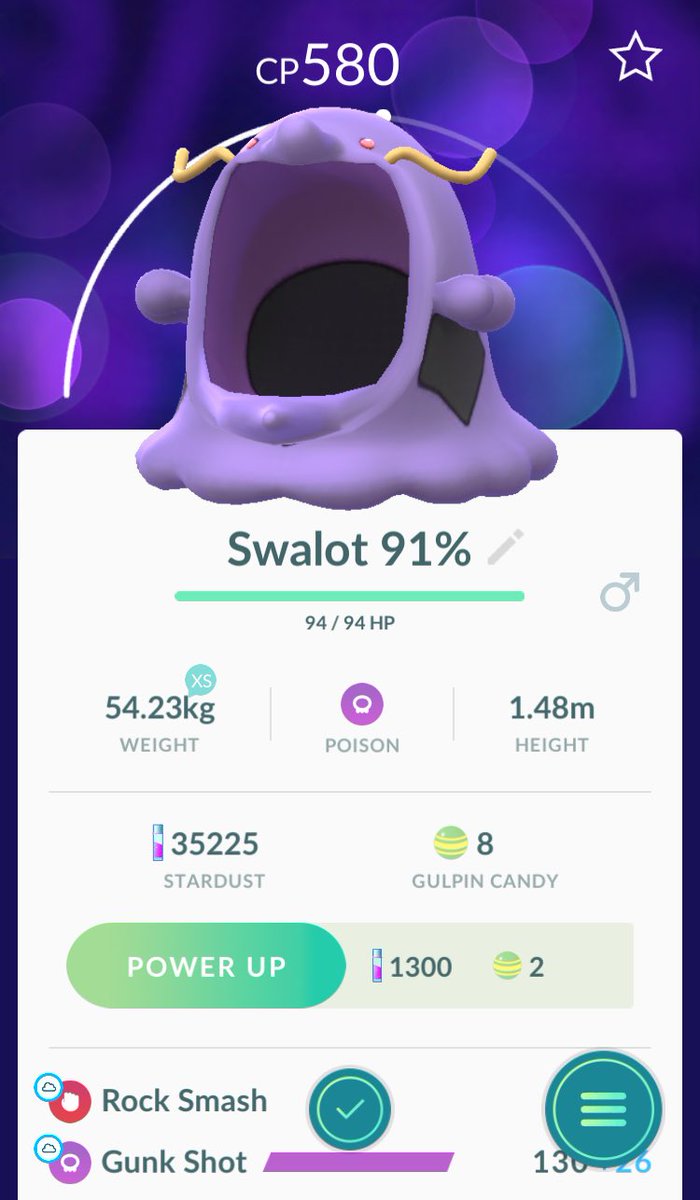 pokemon vipes on twitter caught a 91 gulpin as well today i
