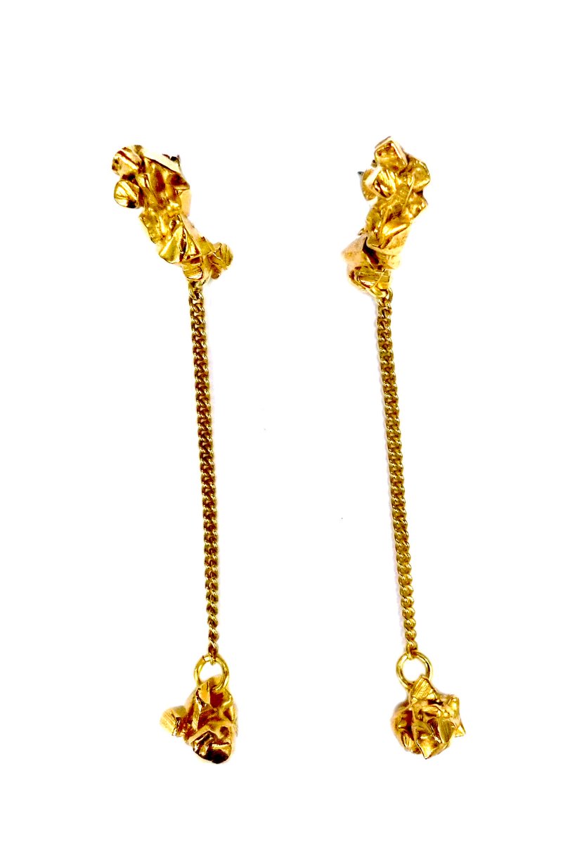 You are gold baby, solid gold. 
These <a href="/ImogenBelfield/">Imogen Belfield</a> earrings are the perfect piece for any outfit. 
Shop these earrings at wdrobeapparel.com now.
