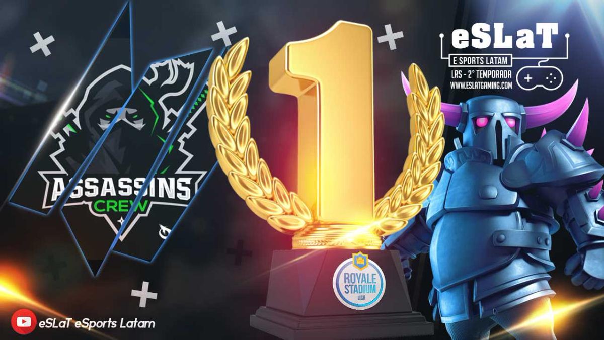 Lo inesperado <a href="/Assassins_CR/">Assassins CR</a> Se impone ante <a href="/TeamQuesoGG/">Team Queso</a> y se corona campeón de la Liga Royale Stadium de <a href="/eSLaT_Gaming/">eSLaT</a> Bien jugado a ambos equipos dieron un espectáculo de lujo.