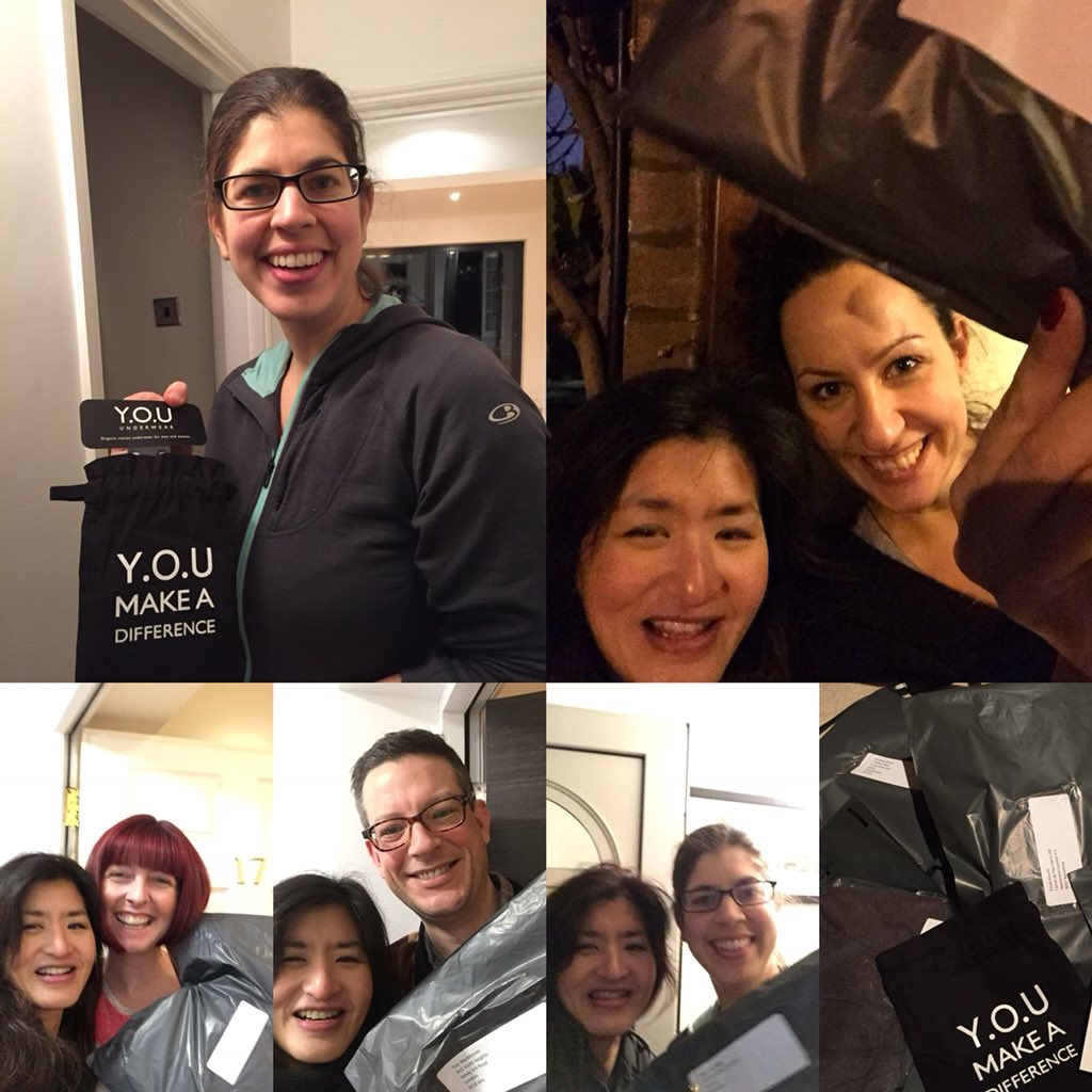 thefourthsector's tweet photo. .@YOU_underwear despite a long day it was amazing to meet and deliver our #organic cotton underwear to our first customers, look at their smiley faces. We hope you love them💕 https://t.co/hkHeg5eHrG