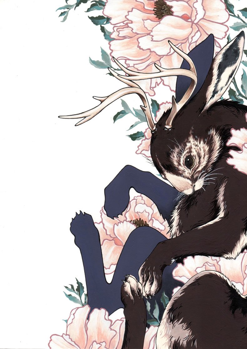 Etara_'s tweet photo. Jackalope and peonies!!
#illustration #Flowers #art #Animals #fantasy #bunny #rabbit https://t.co/uJHfXxBBSY