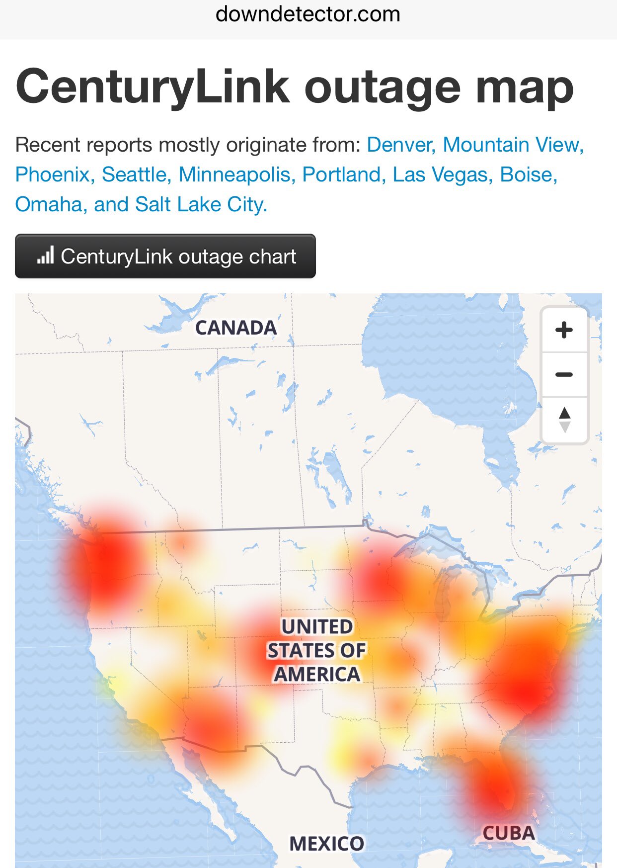 Centurylink Outage In My Area 