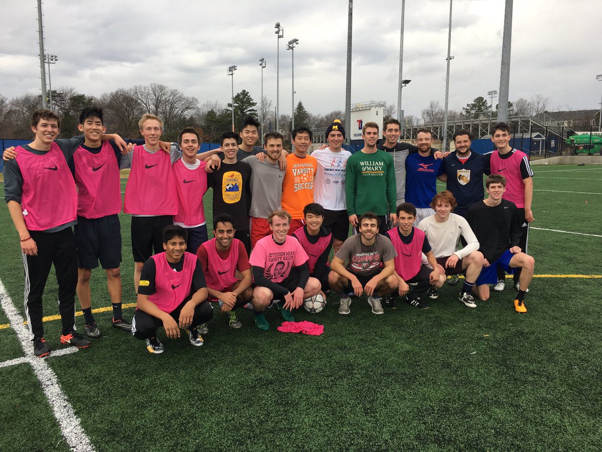 @cab_tj Great to see so many alumni today. The 12th annual <a href="/TJboyssoccer/">TJHSST Boys Soccer</a> alumni game. The old men led by the class of 2006/07 won 2-1.