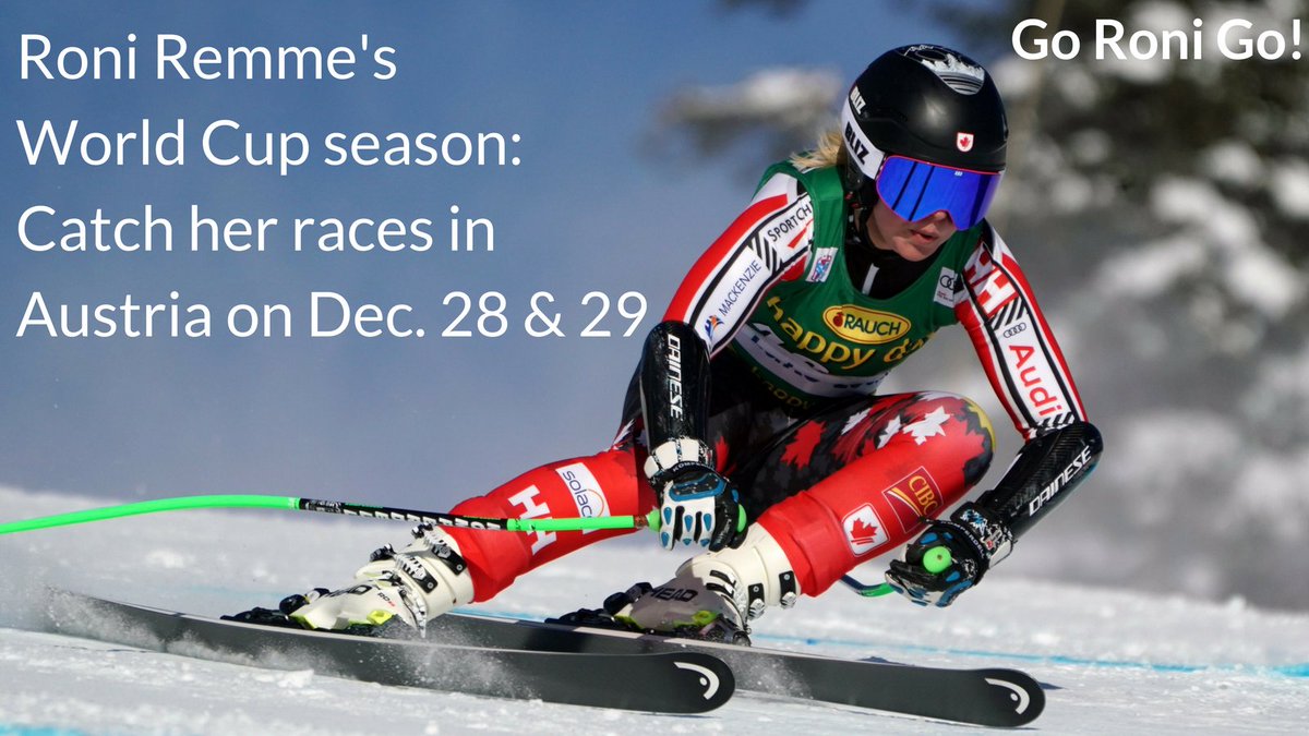 Alpine_SkiClub's tweet photo. First place in the overall NorAm standings, Roni Remme is back on the World Cup circuit racing in Austria on Dec. 28 &amp; 29. Cheer her on by watching on TV or at the Club. Go Roni Go! https://t.co/R3atIPzbSB