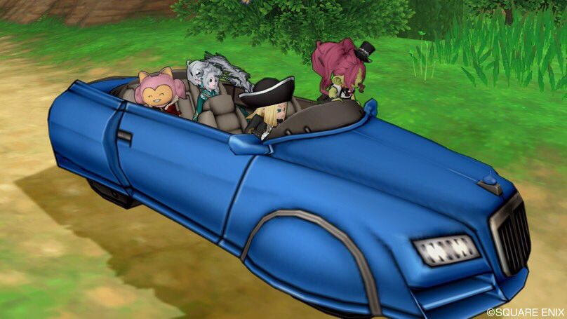 ゆきyuky スライムカーに初めて人を乗せる式しました 3垢プラスフレさん1 チムクエ絡めてプクレットからキラキラ 拾い 100個拾いがあっという間に終わったので 3赤だとチムクエ捗るわ ドワ子の助手席乗る格好かわゆい しかし コントローラー3