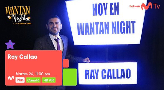 wantannight's tweet photo. @CarlosCarlinOf ya está practicando sus pasos, porque hoy #RayCallao pone a bailar a todo el set wantanero. Vive la previa del Año Nuevo, desde hoy a las 11 pm por @MovistarPlusPe https://t.co/3lNIC1nuW2