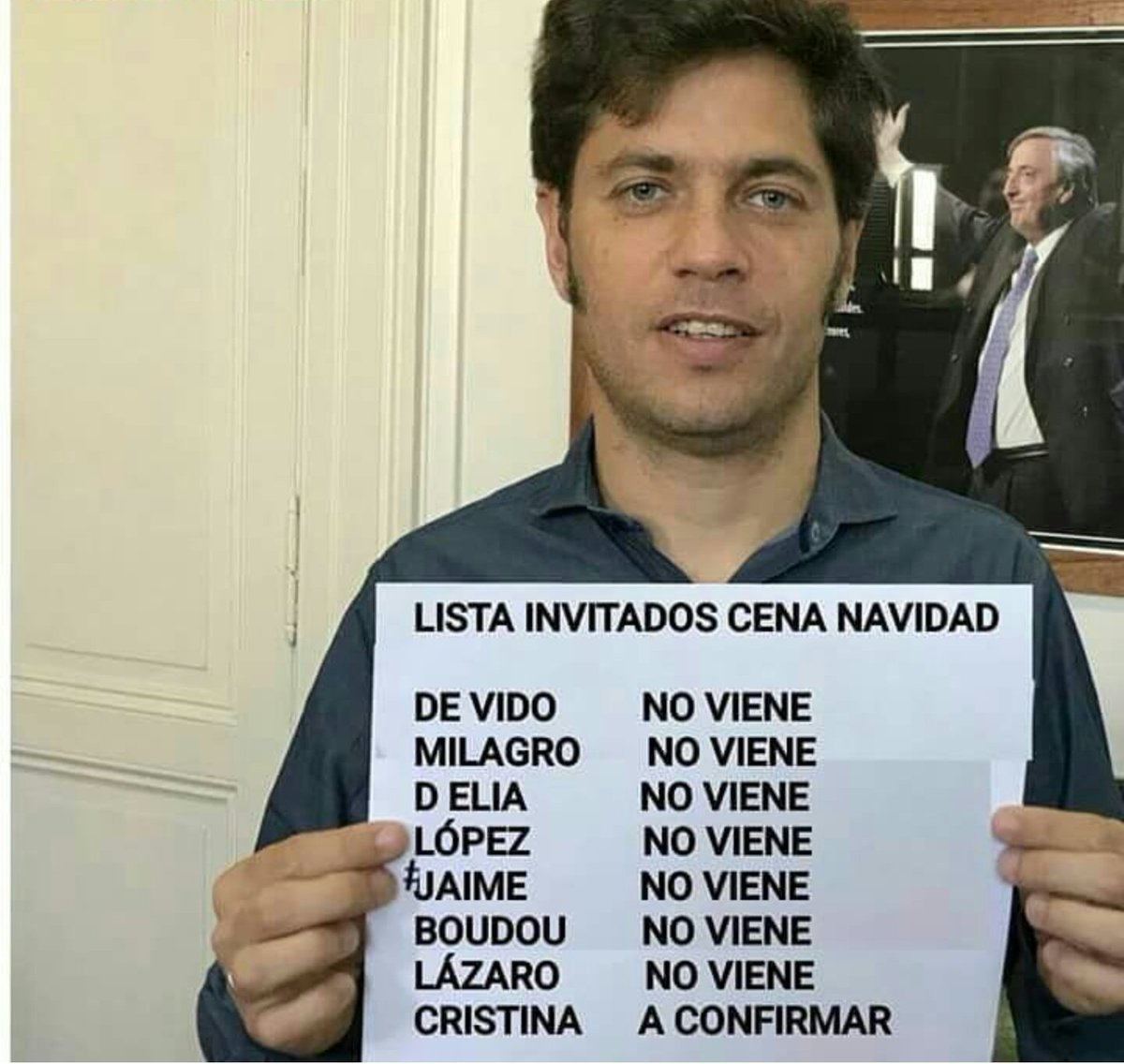 Miraando's tweet photo. #DesaparicionForzada #FantinoComplice #FelicesFiestas #SinCFKNohayDemocracia. HAGAMOS RUIDO DE CACEROLAS DESPUÉS DE LAS 12,KE EL MUNDO SEPA QUE MACRI NOS ROBO LA JUSTICIA , LA DEMOCRACIA,Y LA LIBERTAD. https://t.co/WQzfiIZar3