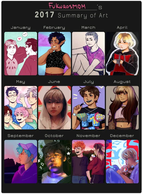 i'm proud of myself for making a lot more art this year and trying new things 