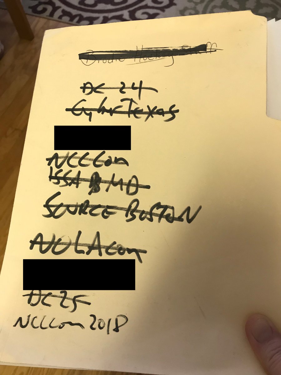 damonsmall's tweet photo. I am old-school and prefer to keep hardcopies of my travel documents when on the road. You never know when tech is going to fail. I'll be seeing my colleagues at #NCCCon the first week in January! https://t.co/rU75oFmBc0