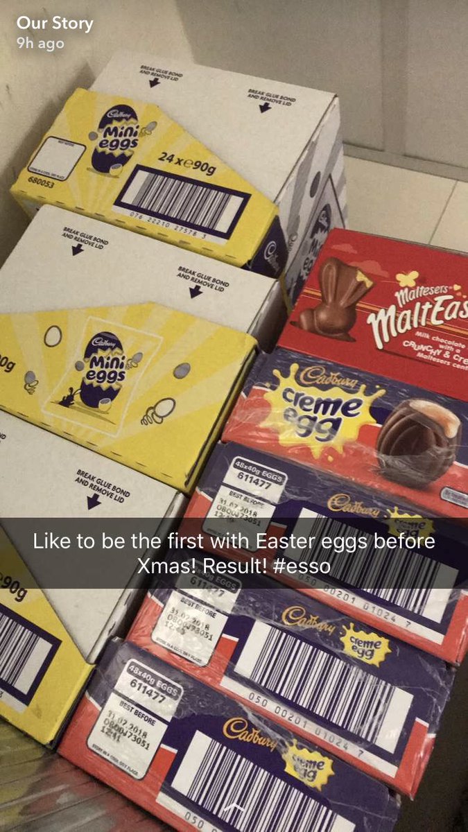 Not even Christmas yet and I’ve started ordering Easter eggs 😂🙈#esso #bookers