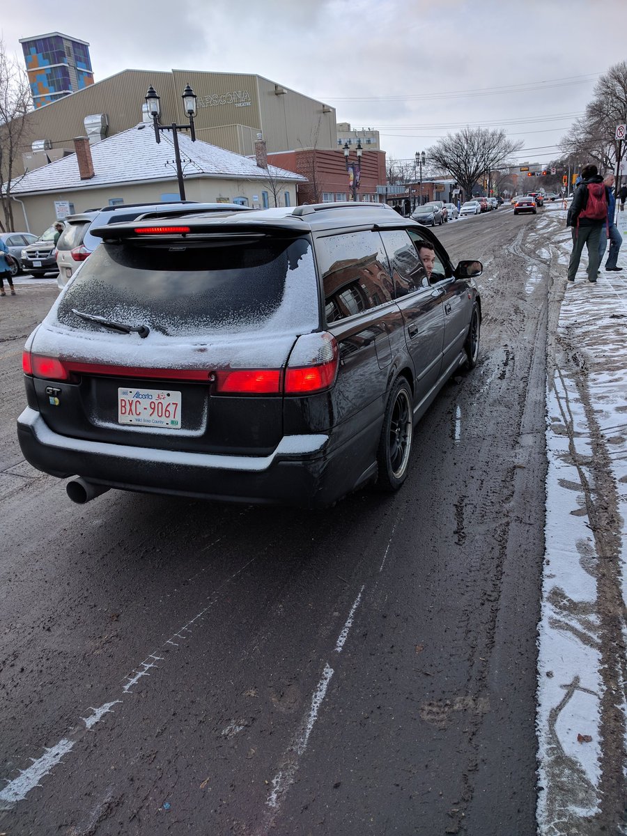 Shout out to AB# BXC-9067 for parking in the #yegbike lane in front of Str farmer's market. I asked him nicely to move but he said no. #yegtraffic