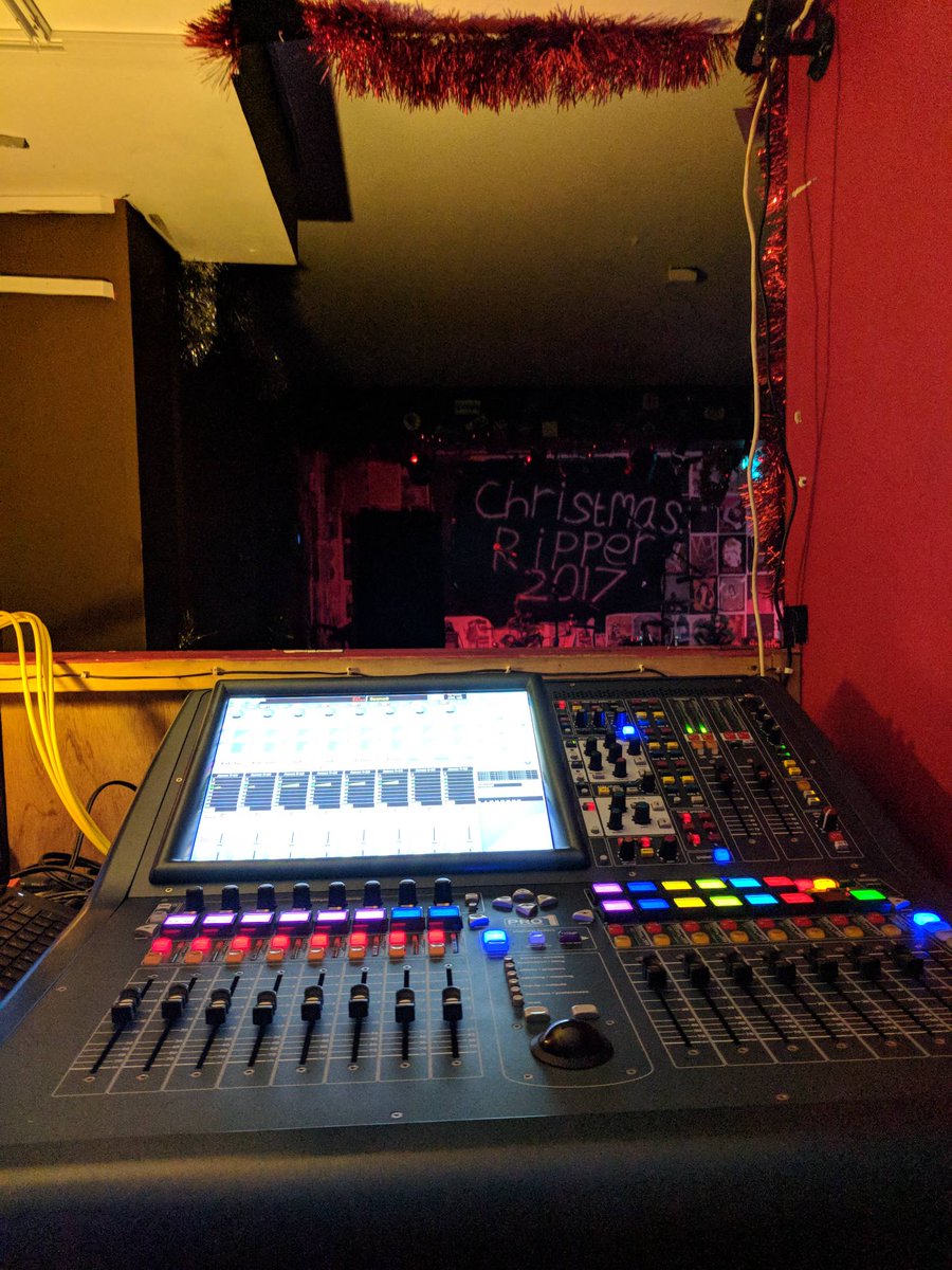 RESn8Production's tweet photo. It's our last gig of the year. We're celebrating with The Anvil and as it's their birthday too we brought some extra toys to make it sound beautiful. Our Midas Pro 1 and DL251 are maybe a little overkill, but they sound great and we're having a great time! #livesound #midas https://t.co/vyUC02460c