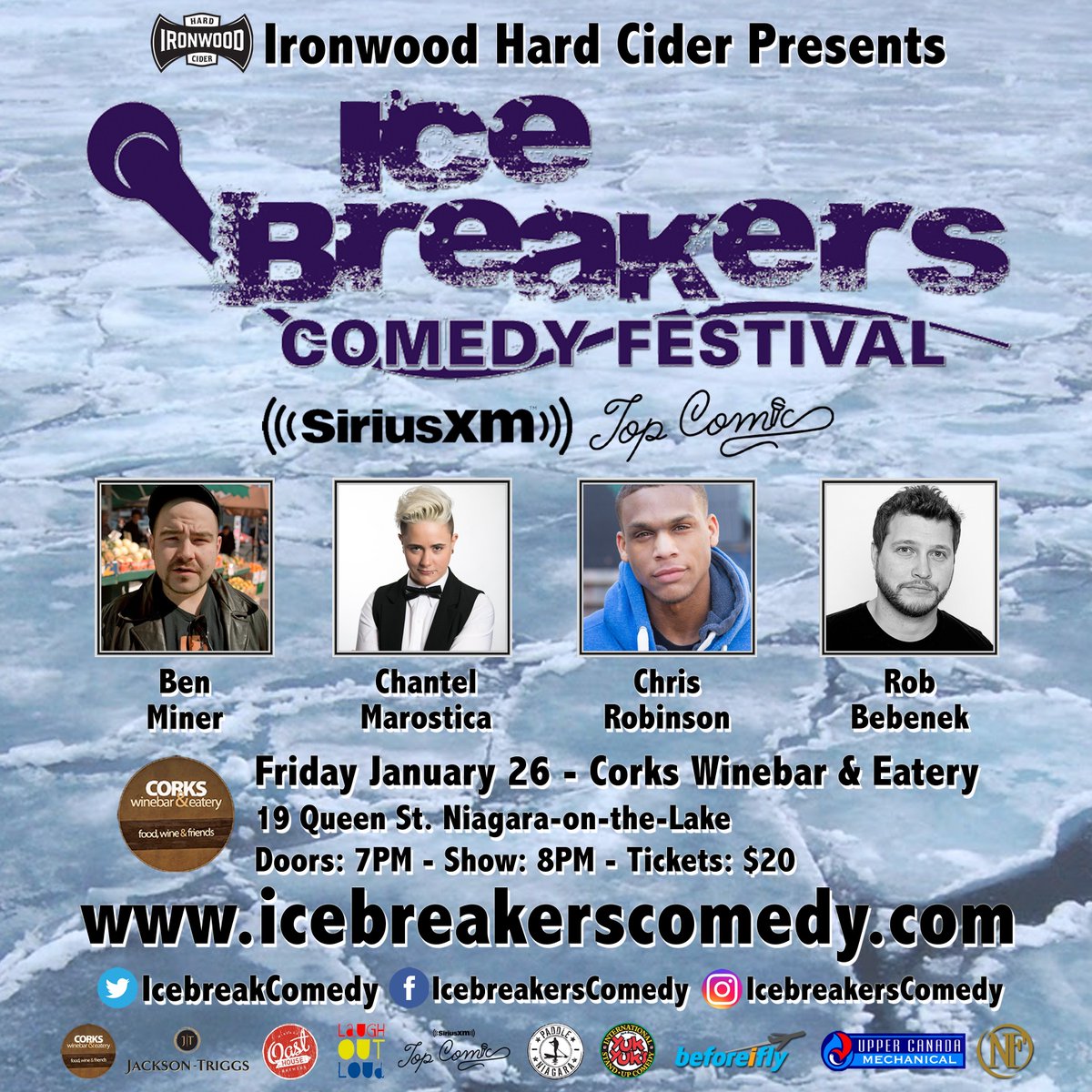They've been beamed back and forth from space on <a href="/siriusxmcanada/">SiriusXM Canada</a> and now these Top Comics are coming to Niagara January 26 for the <a href="/IcebreakComedy/">Icebreakers Comedy</a> Festival!
All shows sell out every year so get your tickets before they're gone! 
icebreakerscomedy.com
#icebreakers2018