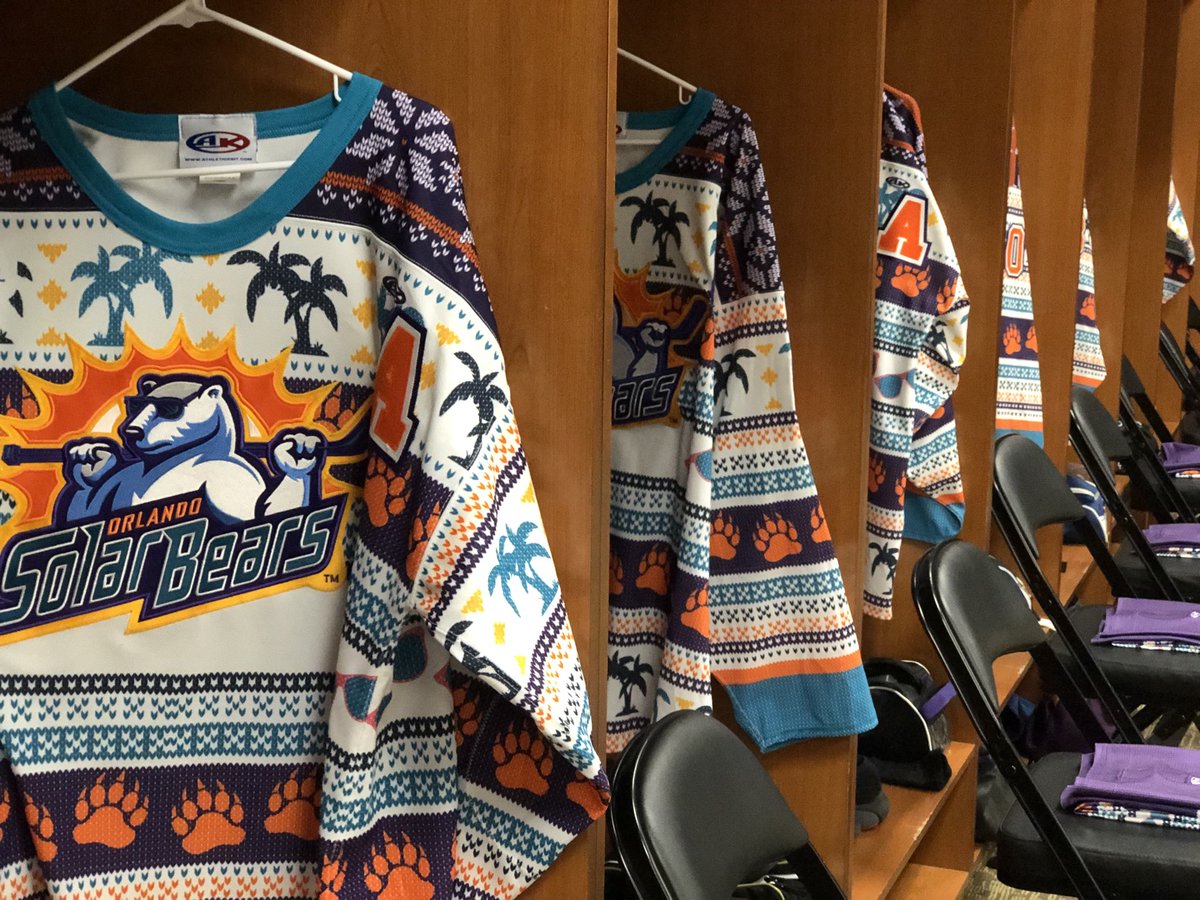 orlando solar bears christmas jersey