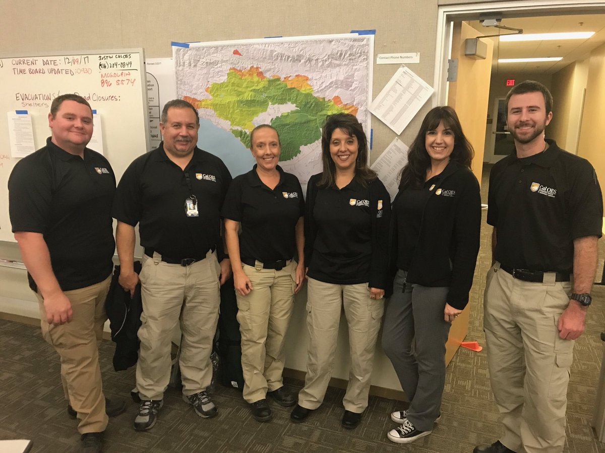 CalOES_SoRegion's tweet photo. An 18 day So. Region EOC activation for the record books! Now onto recovery. #ThomasFire  @SBCountyOEM @LACOOEM @ReadyVC @SanDiegoCounty https://t.co/t7tlku8A4w