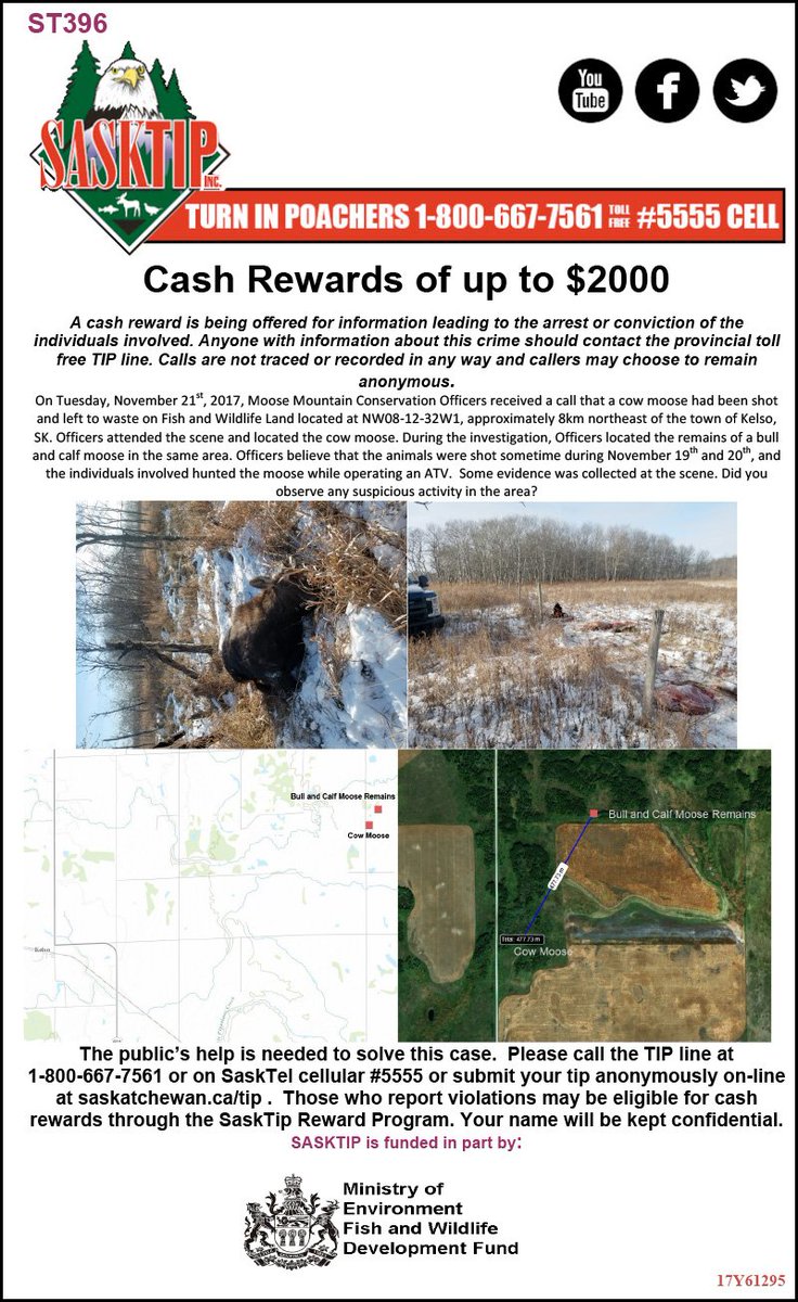Sasktip's tweet image. More unsolved cases that need your help! If you have any info call the toll-free TIP line 1-800-667-7561 or #5555 from a Sasktel cellphone. You can also report online at saskatchewan.ca/tip #sktip