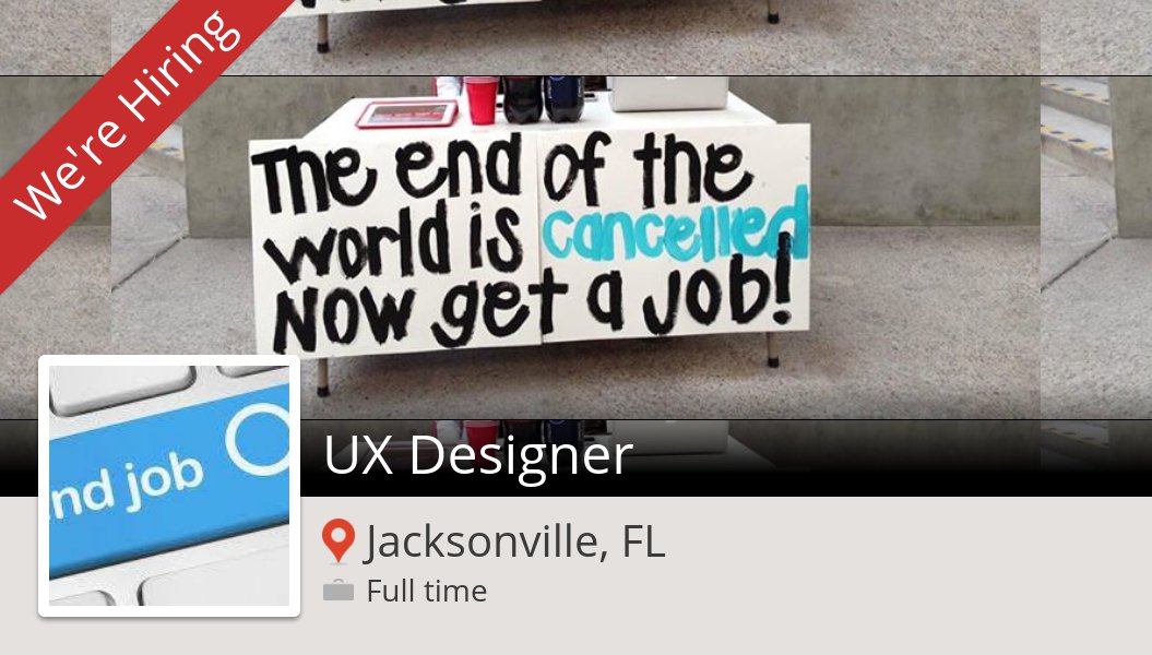 MonsterHireUSA's tweet photo. #UX #Designer needed in #JacksonvilleFL at #JobsCareersWithSprucetechinUSA. Apply now! #job https://t.co/dmcLUevxxq https://t.co/yWFtwyFLmT
