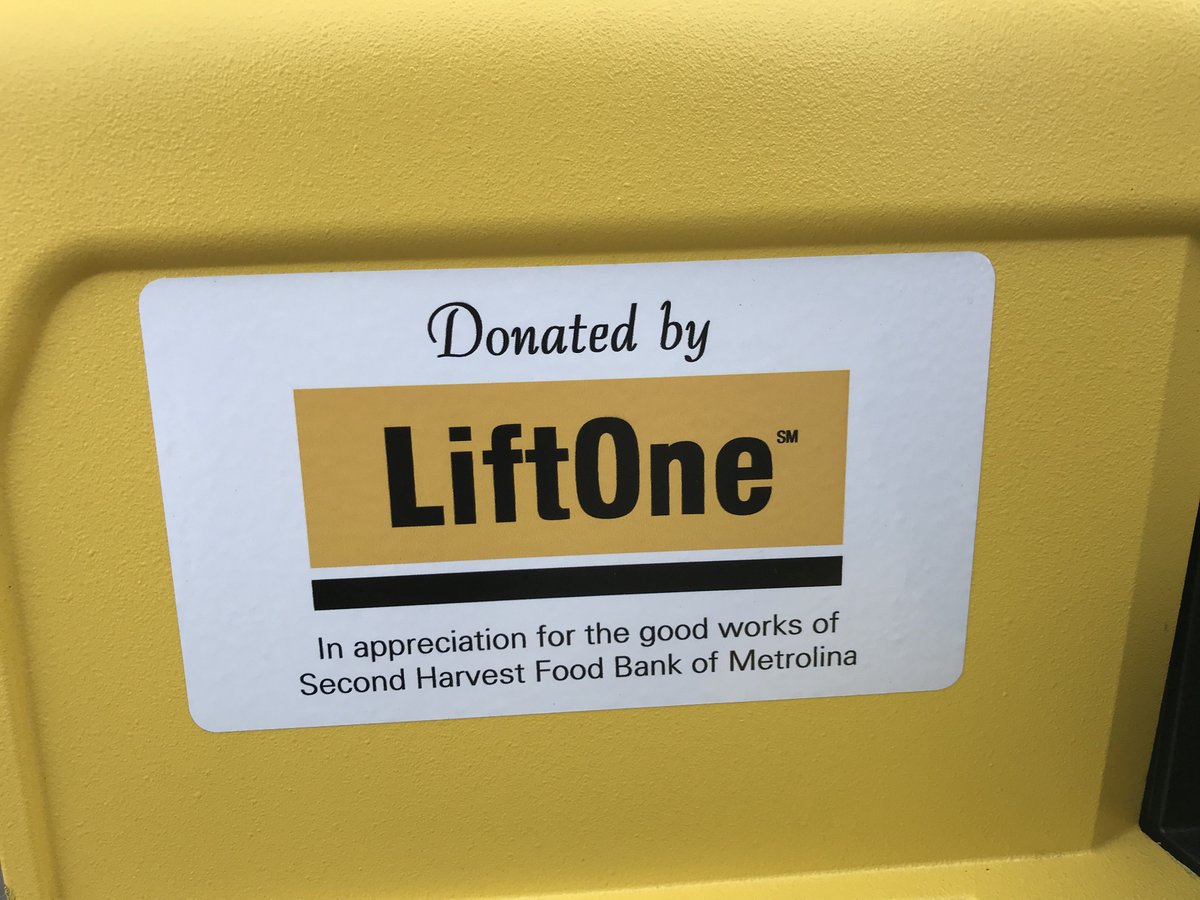 We wanted to make it easier for @FoodBankonthego to serve those in need in our communities, which is why we were happy to present them with a new electric pallet jack at the Second Harvest Metrolina HQ!